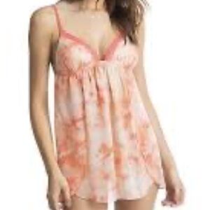 Lilac & London Women’s Size XL Orange Tie-Dye Babydoll Lingerie